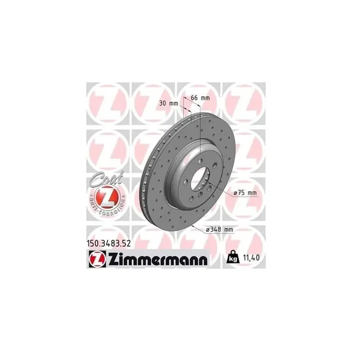 1 Zimmermann Sportbremsscheibe 150.3483.52 BMW 5er 6er