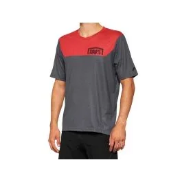 100% Airmatic Fahrradtrikot (charcoal / rot)