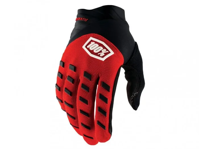 100% Airmatic Youth Gloves rot schwarz S