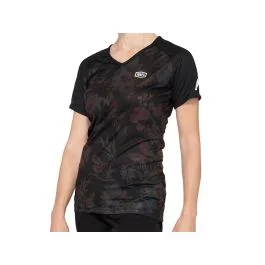 100% Airmatics Fahrradtrikot Damen (SP21 | schwarz floral)