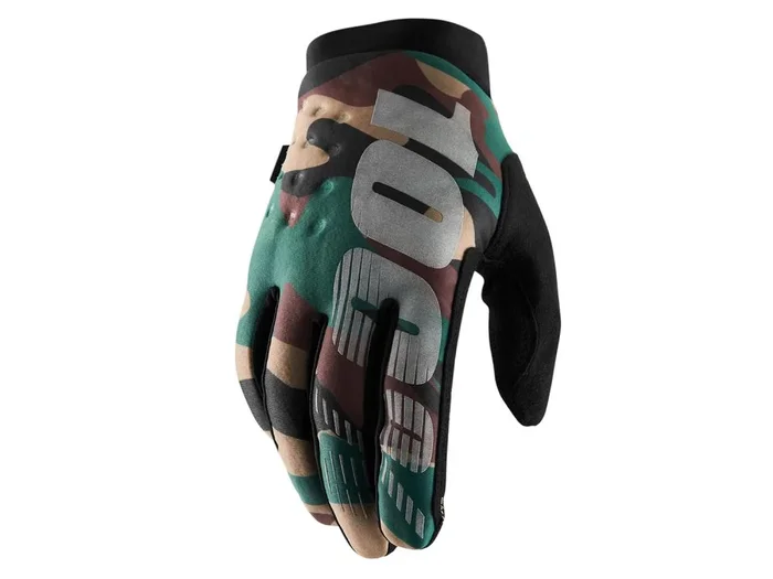100% Brisker Cold Weather Glove camo schwarz S