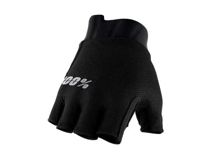 100% Exceeda Women’s Gel Short Finger Gloves Solid schwarz M