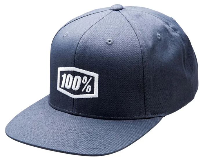 100% Icon AJ Fit Snapback Hat | heather charcoal