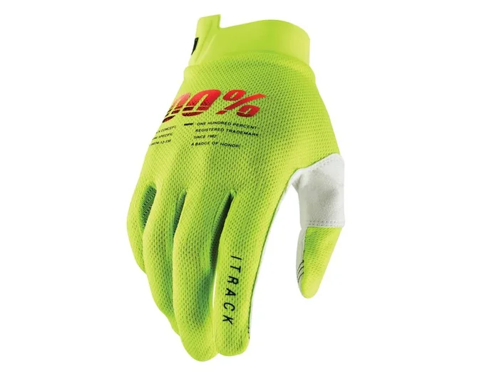 100% iTrack Gloves fluo gelb XL