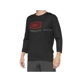 100% MTB Airmatic 3/4 Fahrradtrikot Herren (schwarz / rot)