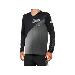 100% MTB R-Core-X Langarm Fahrradtrikot Herren (schwarz / grau)