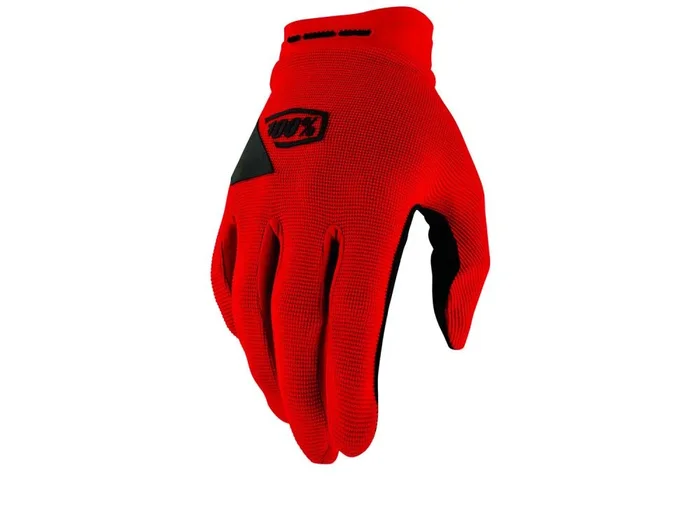 100% Ridecamp Gel Gloves rot S