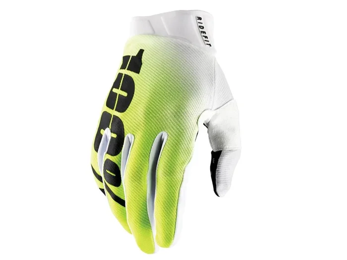 100% Ridefit Gloves gelb M
