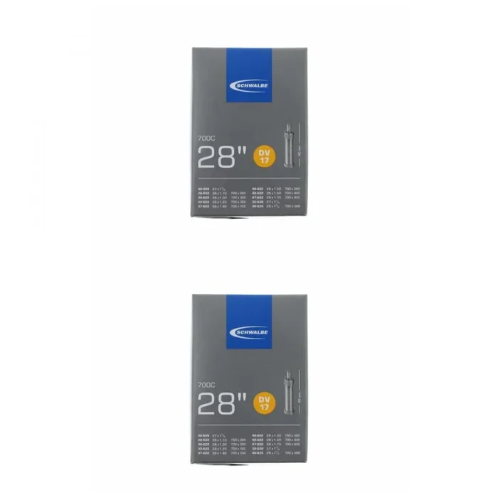 2x Schwalbe Schlauch DV17 28×1.10-1.75 Zoll