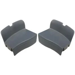 Abdeckkappen Set für Rahmenschloß Defender – Silber