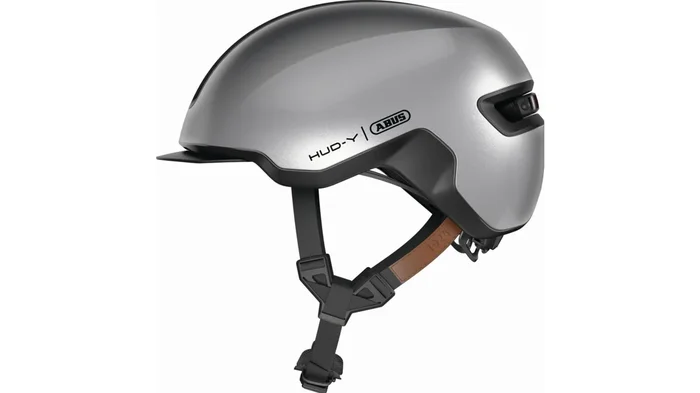 Abus Hud-Y Helm gleam silver