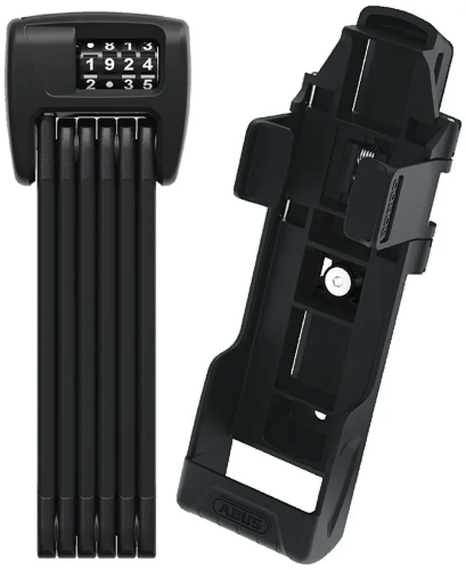 Abus, Schlösser, Faltschlösser, BORDO Combo, 6000C/90 LED BK SH