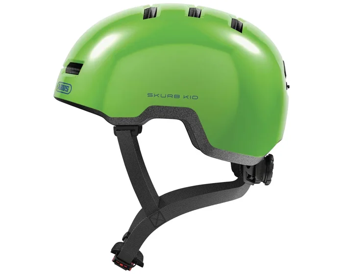 Abus Skurb Kid – Kinder Fahrradhelm | shiny green