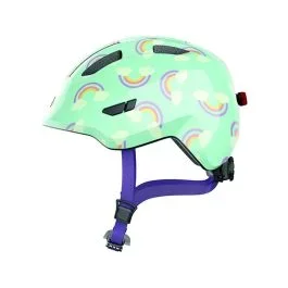 Abus Smiley 3.0 LED Fahrradhelm Kinder (blue rainbow)