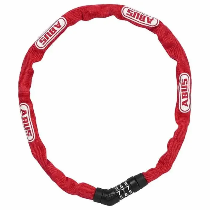 Abus Steel-O-Chain 4804C/75 Fahrrad-Kettenschloss Red