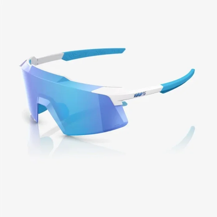 AEROCRAFT – Matte White – HiPER Blue Mirror Lens