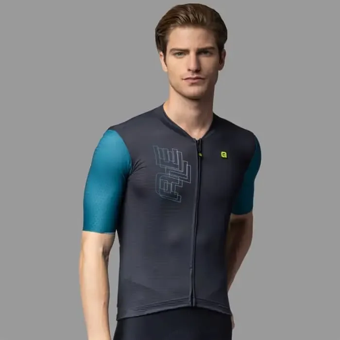 Alé Follow Me FZ Radtrikot kurzarm Herren schwarz L