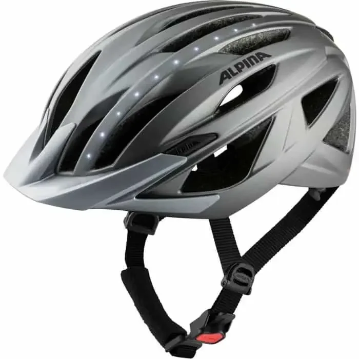 Alpina Haga LED Fahrradhelm dark-silver matt M 51-56 cm
