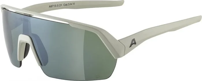 Alpina Sportbrille Turbo HR Q-Lite cool grau matt Glas silber verspiegelt Kat 3