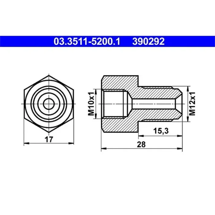 ATE Adapter für Bremsleitung ATE Adapter für Bremsleitung 03.3511-5200.1