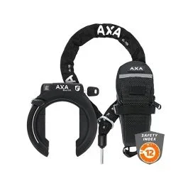 AXA Block XXL Rahmenschloss + ULC100 Kette + Tasche (schwarz)