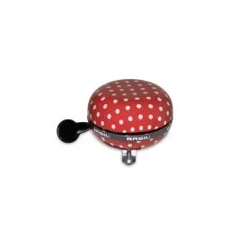 Basil Big Bell PolkaDot Fahrradklingel (weiß / rot / mehrfarbig)