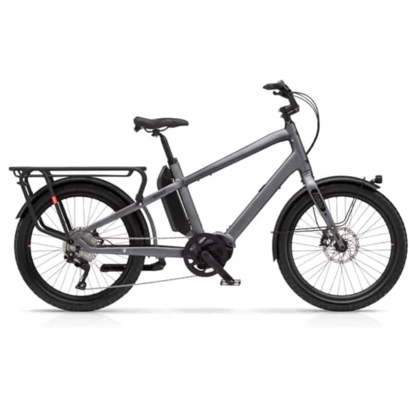 Benno Bikes Boost-E 10D CX EVO5 E-Bike Lastenrad Herren 24″ grau One Size