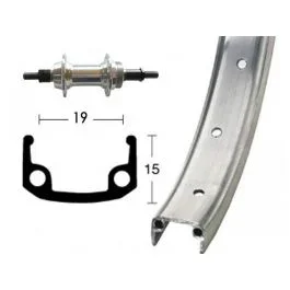 Bike Parts Hinterlaufrad 20″ (1,75″ | 6/7-fach | Starr | 36 Loch | silber)