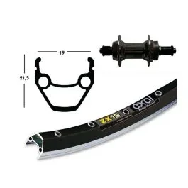 Bike Parts Hinterlaufrad (26″ | 1,75″ | 6/7-fach | Starr | QR | silber)