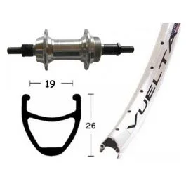 Bike Parts Hinterrad 28×1.75 Schraubzahnkranz 6/7 für Starr 36 Loch Airline 1 (silber)