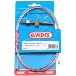 Bremse Inner Kabel für Roller Elvedes 2500mm Galvanisiert ø1,8 V-Nippel und T-Nippel (blister)