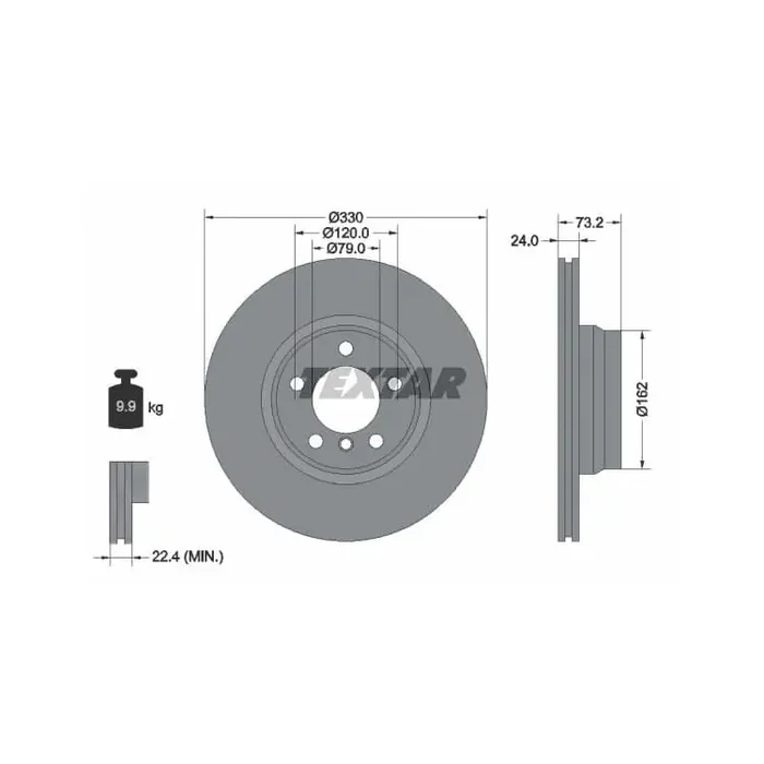 Bremsscheibe Vorderachse BMW 2er 3er 4er