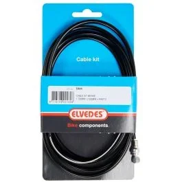 Bremszug Satz Elvedes 1700mm + 2000mm Galvanisiert mit T-Nippel – Schwarz