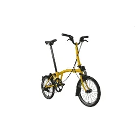 Brompton C-Line Electric – 12 Speed – Typ H – 16 Zoll 300Wh 12K Faltrad – Bumblebee Yellow