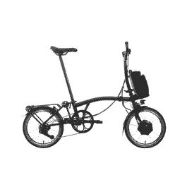 Brompton C-Line Electric – 16 Zoll 300Wh 12K Faltrad – Black Lacquer