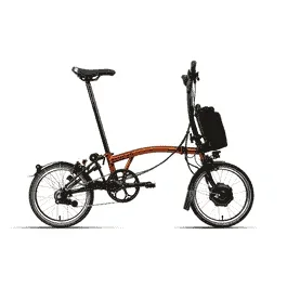 Brompton C-Line Electric Explore – Typ M – 16 Zoll 300Wh 6N Faltrad – Flame Lacquer