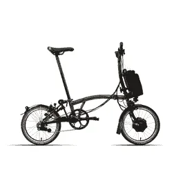 Brompton C-Line Electric Explore – Typ M – 16 Zoll 300Wh 6N Faltrad – Gloss Black Lacquer