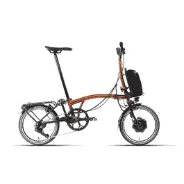 Brompton C-Line Electric Urban 4-speed – Typ H – 16 Zoll 300Wh 4K Faltrad – Flame Lacquer