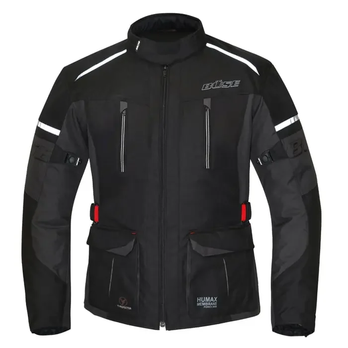 Büse Rider Motorradjacke schwarz-grau 5XL