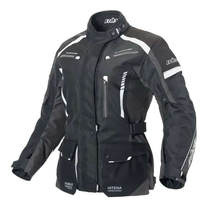 Büse Torino II Damen Motorradjacke schwarz-weiß 42