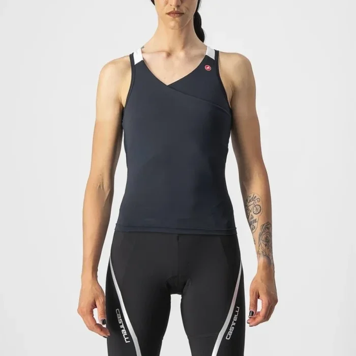 Canoe Castelli Women’s Solaris Top – Light Black/White