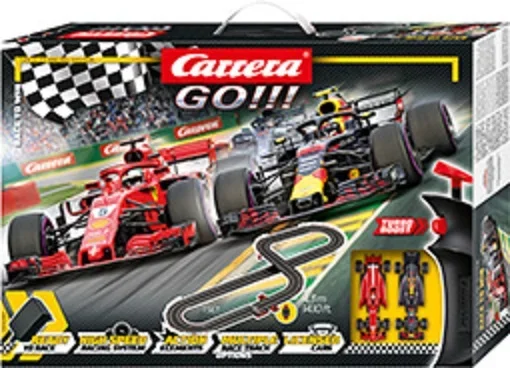 Carrera Autorennbahn GO!!! Set Formel 1 GO!!! RACE TO WIN analog inkl. 2 Autos