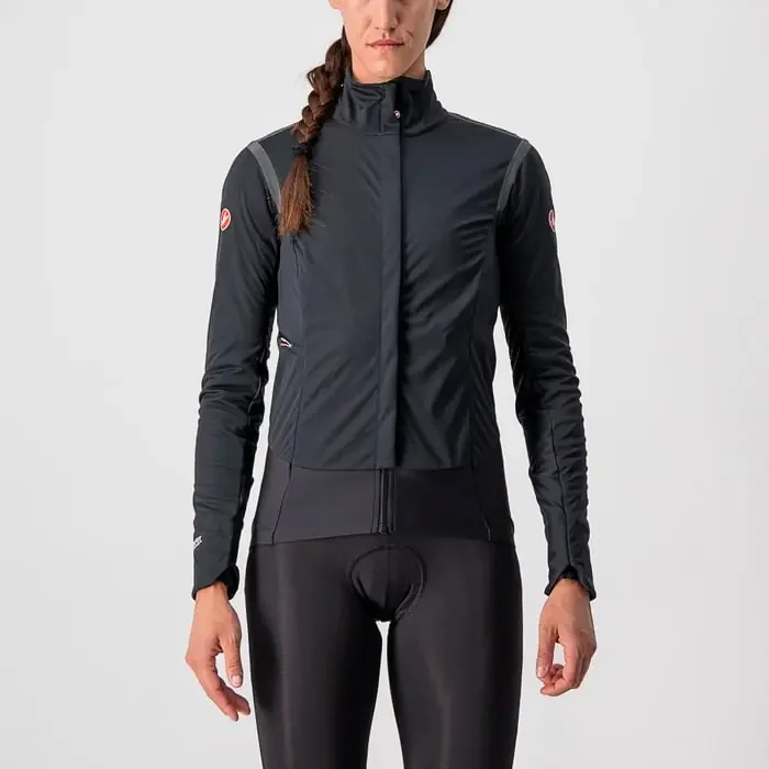 Castelli Alpha RoS 2 W warme Windjacke Damen schwarz XL