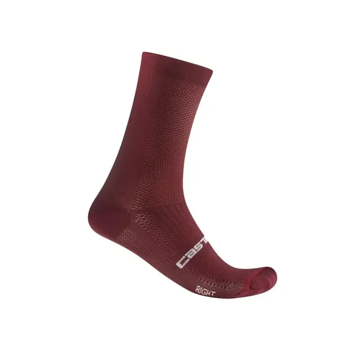 Castelli Espresso 18 Fahrrad Socken deep bordeaux S/M (36-39)