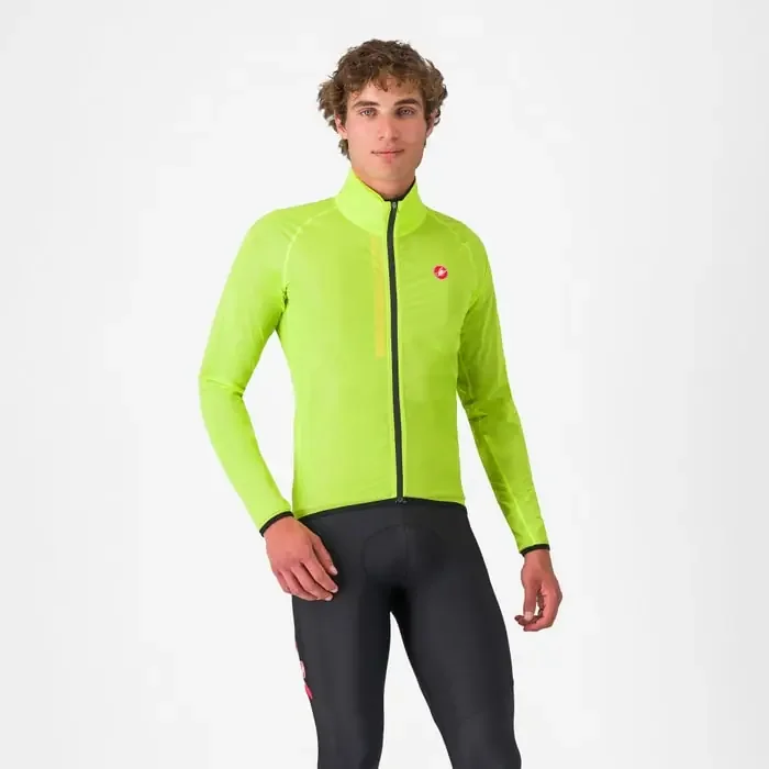 Castelli Squall Regenjacke Herren electric lime L