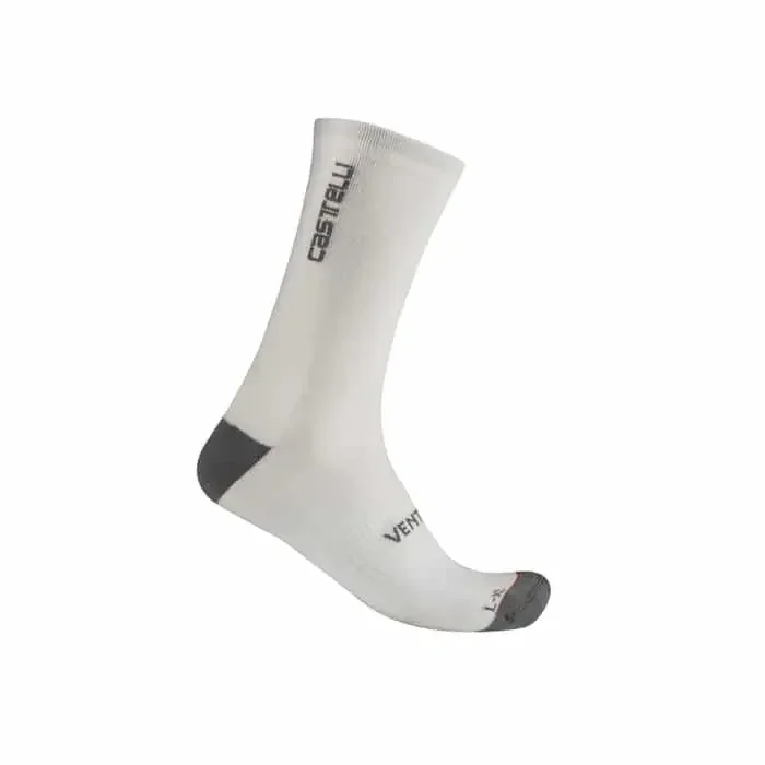 Castelli Venti Soft Merino Fahrrad Socken weiß L/XL (40-43)