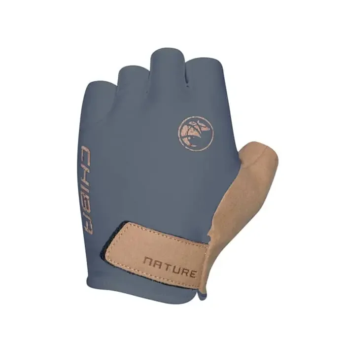 Chiba Nature Eco Fahrradhandschuhe kurz dunkelgrau XS