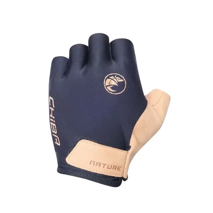 Chiba Nature Eco Fahrradhandschuhe kurz schwarz L
