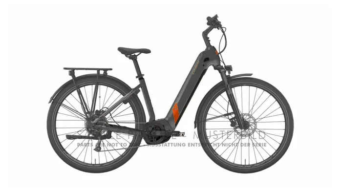 Conway Cairon T 2.0 500 2023 Trekking-E-Bike Bosch (500 Wh) Wave für Damen 28″/42 cm/S shadowgrey metallic matt/red metallic