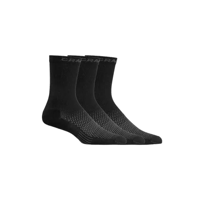 Craft Core Dry High 3er Pack Socken schwarz 40-42